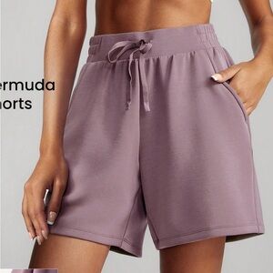 SoftSerene Modal Bermuda Adjustable Pocket Shorts Daily Casual Lounging Summer